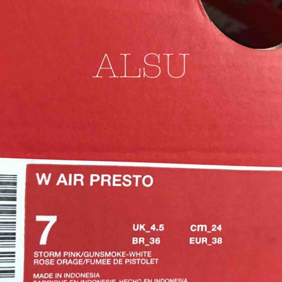 NWT Nike Air Presto Storm Pink W AUTHENTIC - Picture 7 of 8